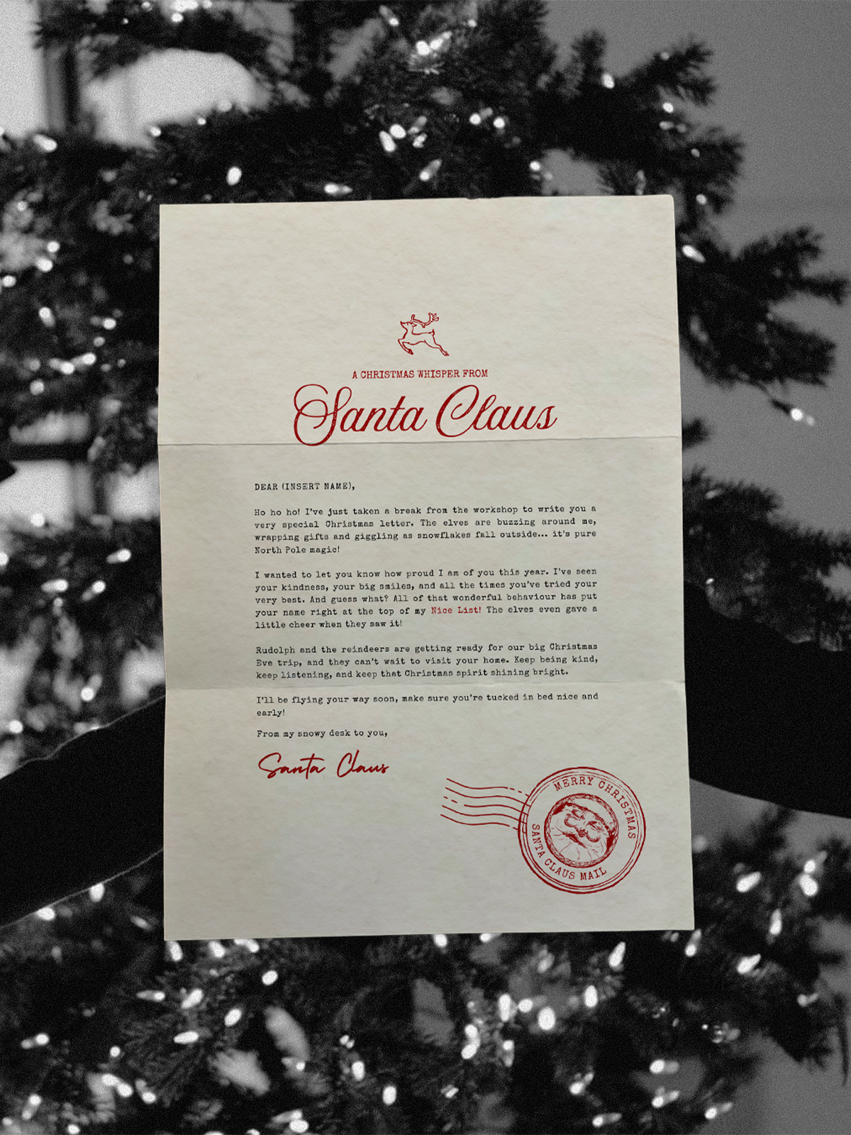 North Pole Digital Letter Bundle