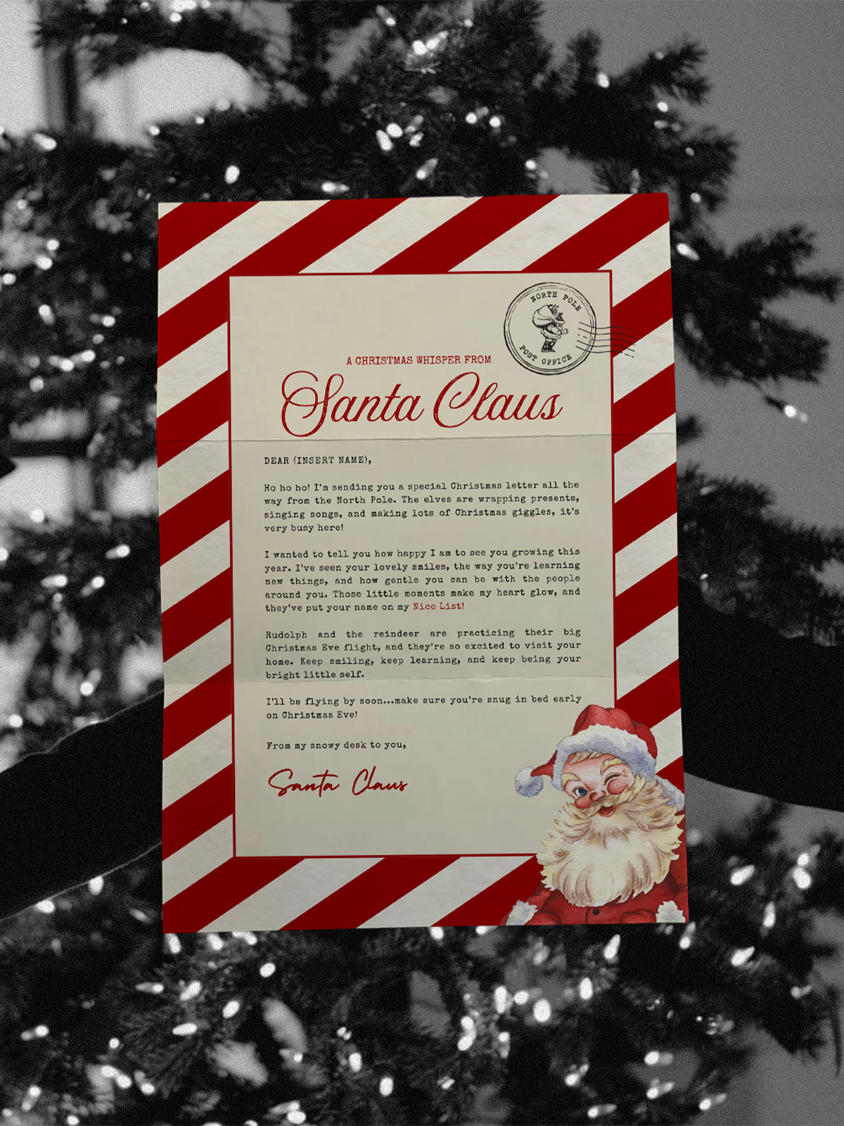North Pole Digital Letter Bundle