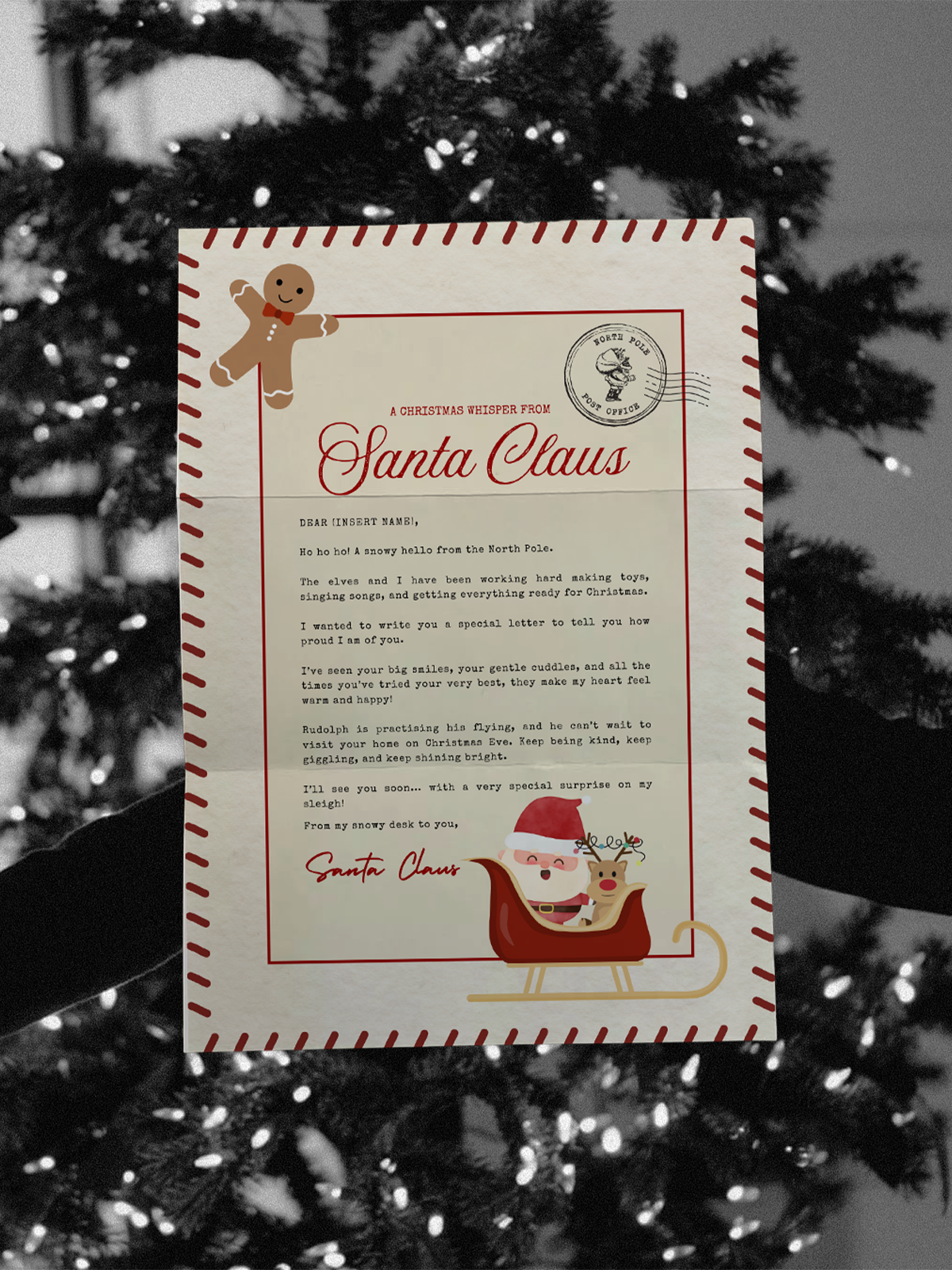 North Pole Digital Letter Bundle